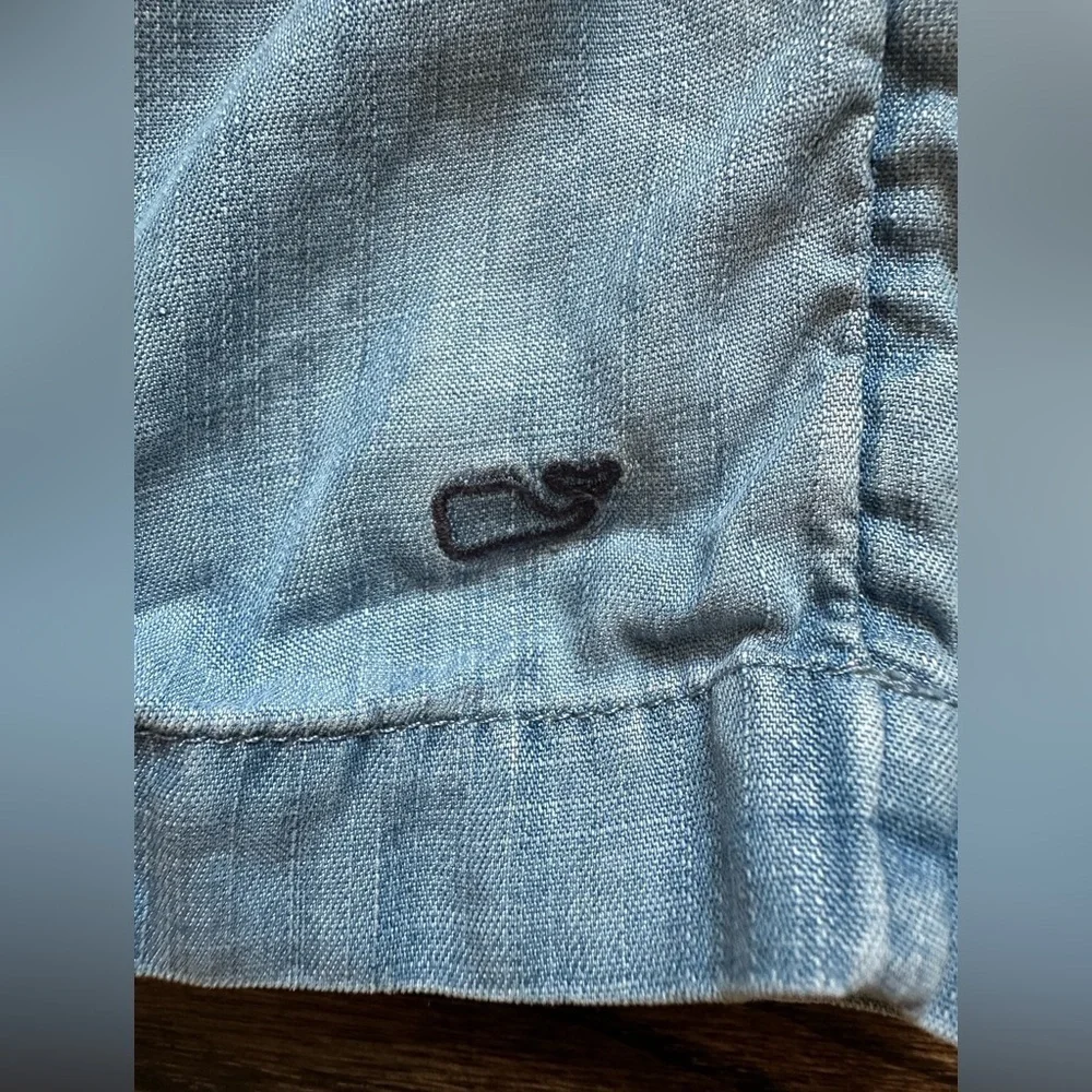 Vineyard Vines Long Sleeved Girl’s Chambray Dress - size small